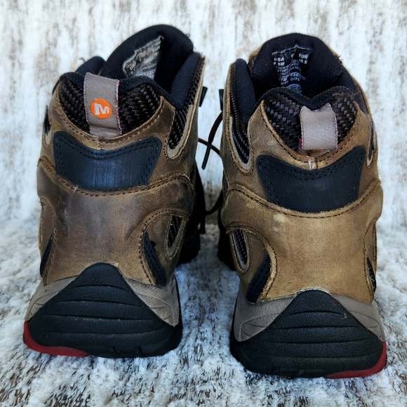 Merrell "Moab 2 Vent Mid Waterproof" Steel Toe Hiking Boot | Women's Size 9.5 - Picture 5 of 15